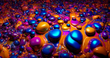 River Of Melting Candy, Generative AI, Digital Art