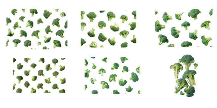 broccoli on blue background, - Powered by Adobe