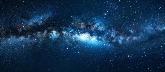 Starry night sky with milky way