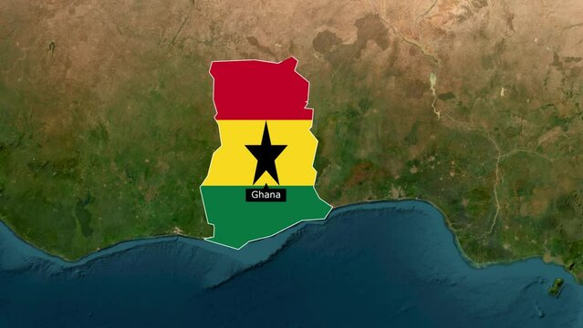 Ghana map 