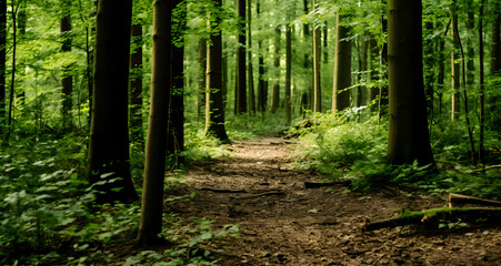 an image of a trail through the woods