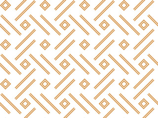 Abstract geometric pattern. A seamless vector background. White and gold ornament. Graphic modern pattern. Simple lattice graphic design - 775537320