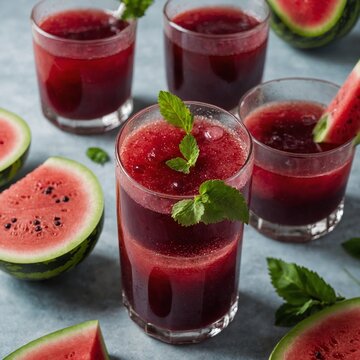 fruit smoothie -watermelon juice