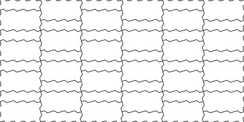 Mix zig zag paving blocks. Two tiles pattern. Seamless landscape interlocking subway brick texture in vector. Modern digital backdrop texture.