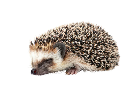 bellyspot hedgehog, Isolated on a transparent background.