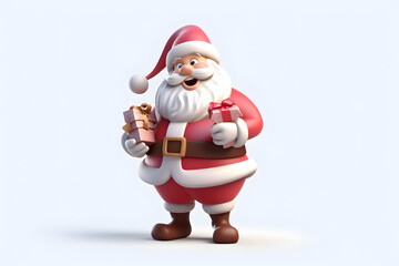 Obraz premium 3D rendering of santa claus