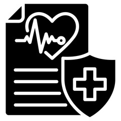 Medical Insurance Icon Element For Design