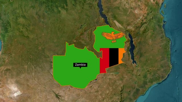 Zambia map