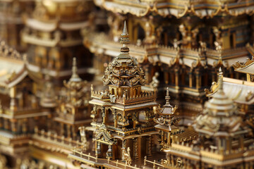 High clarity, close-up temple, ultra-detail.