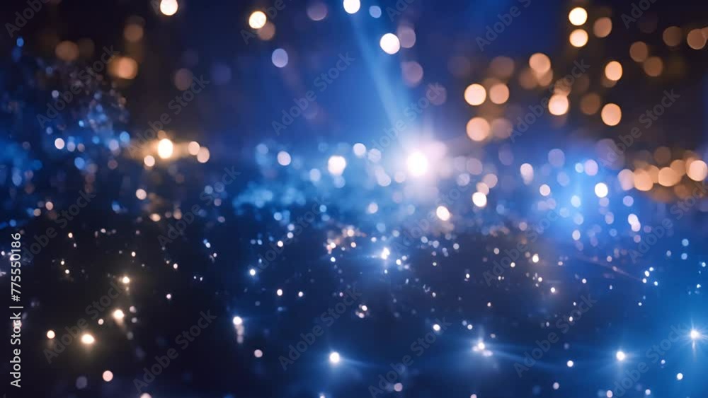 Poster sparkles and particle background generative ai