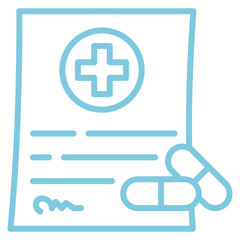 Obraz premium Prescription Pad Icon Element For Design