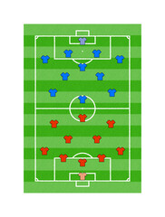 サッカーのフォーメーション・ポジション © Studio Trinity