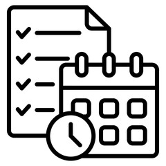 Compliance Calendar Icon Element For Design