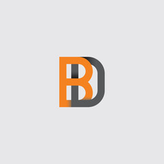 Initial BD Logo design vector. Illustration of BD Letter logotype element