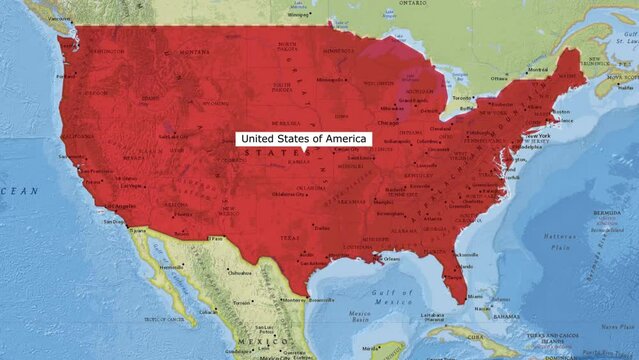  United States of America Map New Style