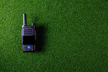 radio on the grass