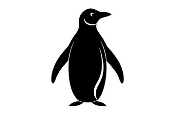 Panguin Silhouette Vector logo Art, Icons, and panguin bird Graphics vector illustration