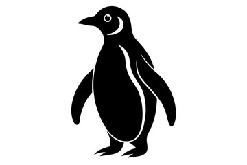 Panguin Silhouette Vector logo Art, Icons, and panguin bird Graphics vector illustration