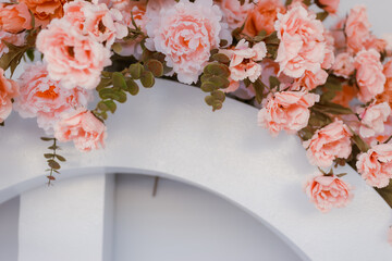 wedding decoration flower backdrop, colorful backgroundใ