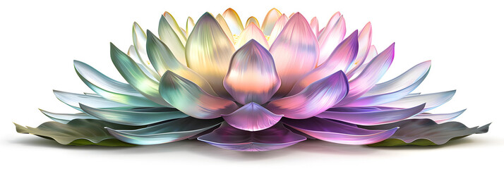 A colorful flower with the word lotus on it,"Flower Shape
