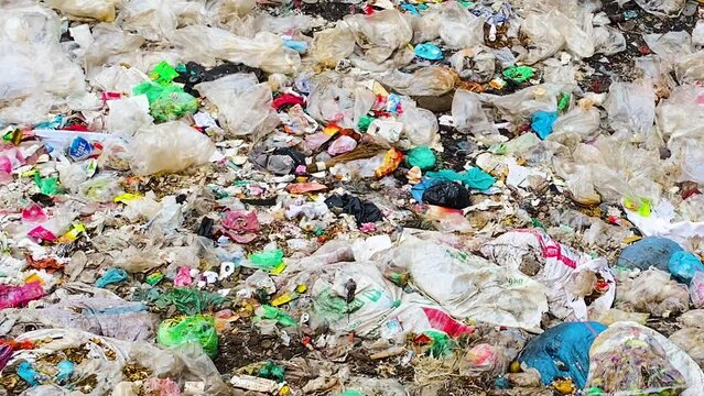Non recyclable plastic waste polluted soil Southeast Asia environment Bangladesh