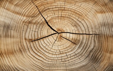 Close-up of a tree stump with cracks