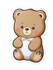 Fototapeta premium Adorable Teddy Bear Cartoon