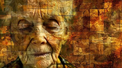 Timeless Vision: An elder's eye, a window to a soul woven with history's tapestry