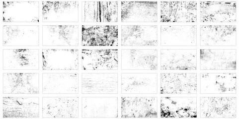 Collection of big grunge texture image. Vector design illustration. - obrazy, fototapety, plakaty
