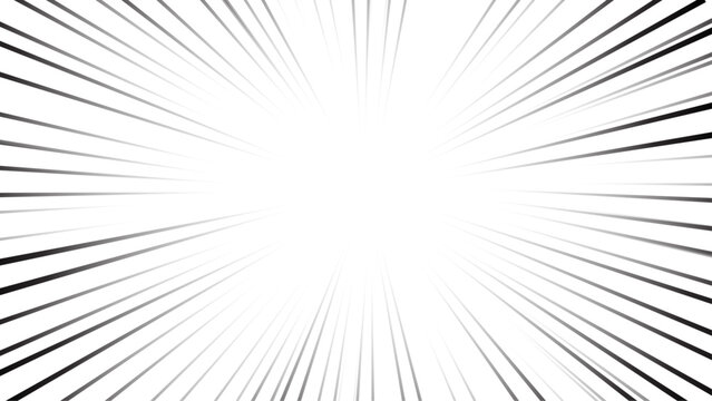 Black comic zoom lines background