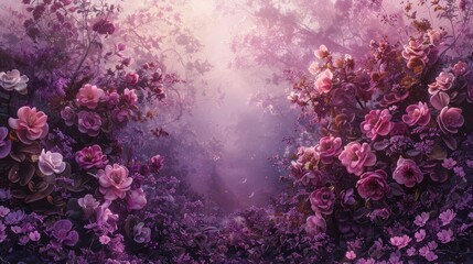 Transporting you to a realm of dreams, where hues of plum and blush paint a canvas of nostalgia.