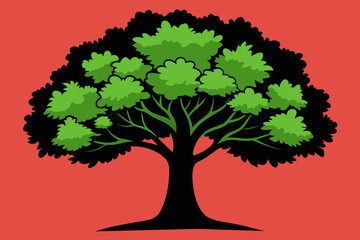 Basswood tree vector design