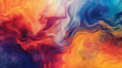 Create an oil paint masterpiece with a vibrant abstract background, AI Generative