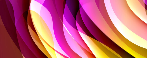Simple fluid color gradient abstract background with dynamic wave line effect. Vector Illustration For Wallpaper, Banner, Background, Card, Book Illustration, landing page