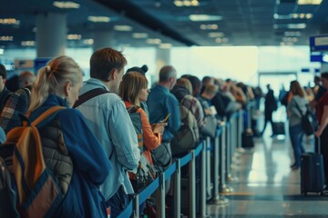 Travelers partying at the airport, travelers waiting in crowded airports, record numbers of tourists