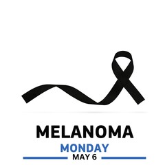 Melanoma Monday, suitable for social media post, card greeting, banner, template design, print, suitable for event, website, vector illustration, May 8