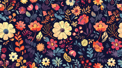 Ornate floral seamless texture endless pattern with