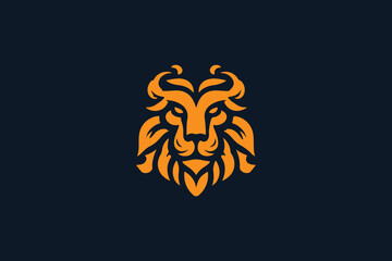 Head lion Logo, royal head lion logo