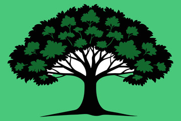 Obraz premium Elm tree vector design