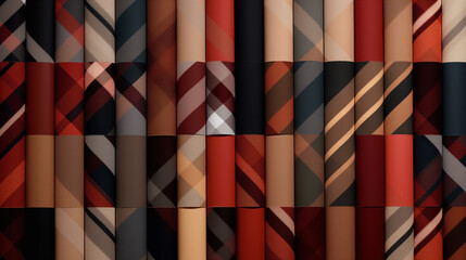 Spectrum of Elegance: Geometric Plaid Patterns
