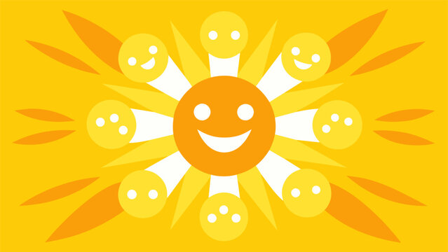 A sunny yellow for agreeableness radiating warmth and kindness and often surrounded by others seeking support and harmony.