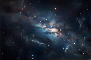 sky with stars , Night sky, Universe filled with stars, nebula and galaxy
