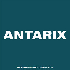 ANTARIX, FUTURISTIC MODERN FUTURISTIC FONT ALPHABET VECTOR SET