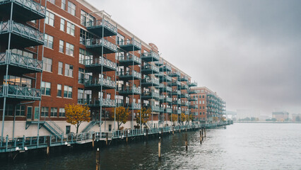 Fototapeta premium apartment on the river