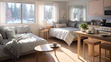 Cozy Minimalist Studio Apartment with Natural Light