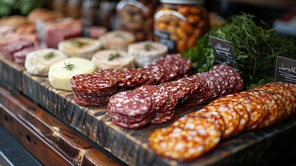 Delicatessen Counter Slices Gourmet Choices in Business of Specialty Foods