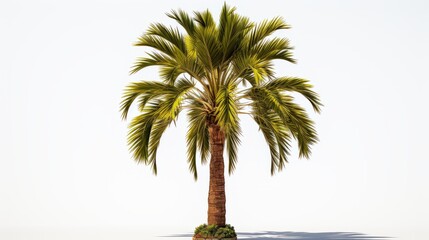 Obraz premium 3D illustration of a realistic palm tree