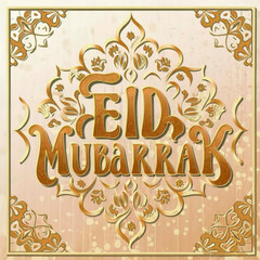 Obraz na płótnie Canvas Eid Mubarak Card