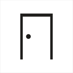 door vector icon line template