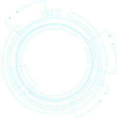 Futuristic Circle HUD Element